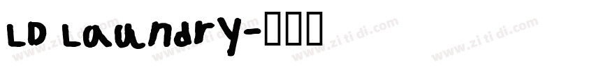 LD Laundry字体转换